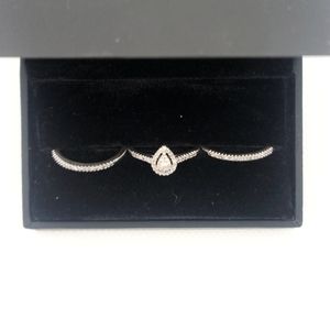 3 pc wedding ring set
